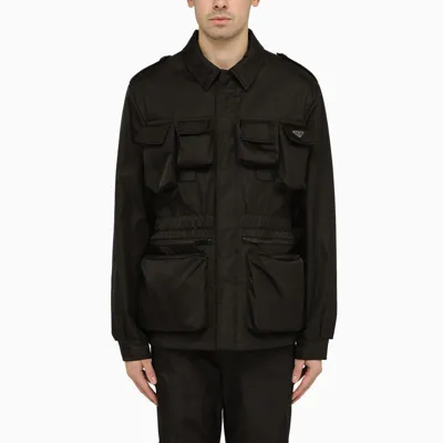 Prada Black Re-nylon Multi-pocket Jacket Men