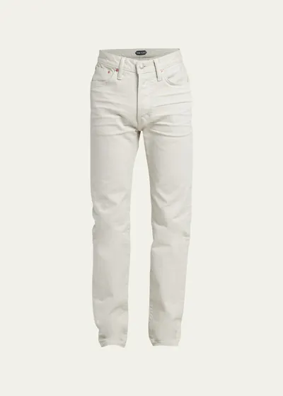 Tom Ford Men's Slim-leg 5-pocket Jeans In Stone