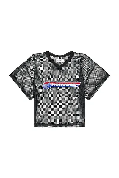 Norwood Kiedis Cropped Football Jersey In Black