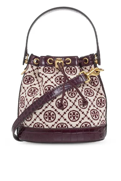 Tory Burch T Monogram Bucket Bag In Multi