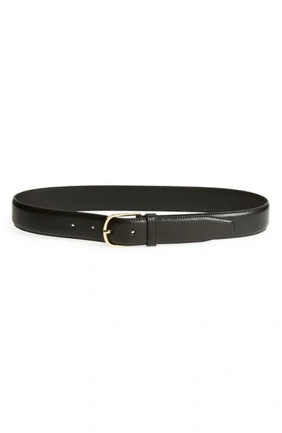 Totême Women's Bold Leather Trouser Belt In Black