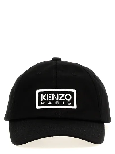 Kenzo Tag Hats In White/black