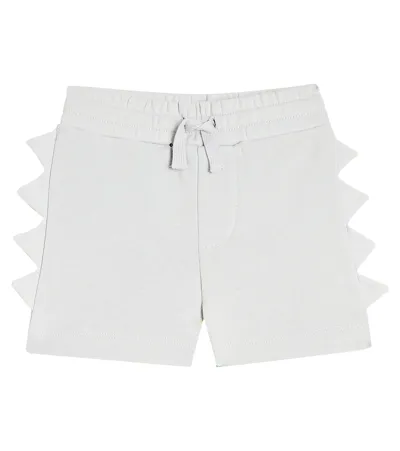 Stella Mccartney Baby Cotton Jersey Shorts In Grey