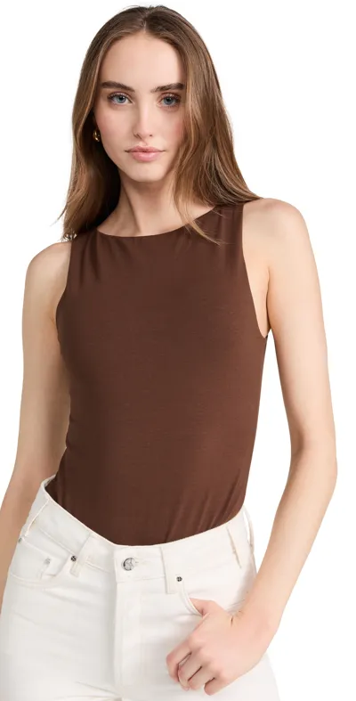 Ambitionist High Neck Tank Brown L