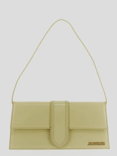 Jacquemus Le Bambino Long Flap Shoulder Bag In Yellow