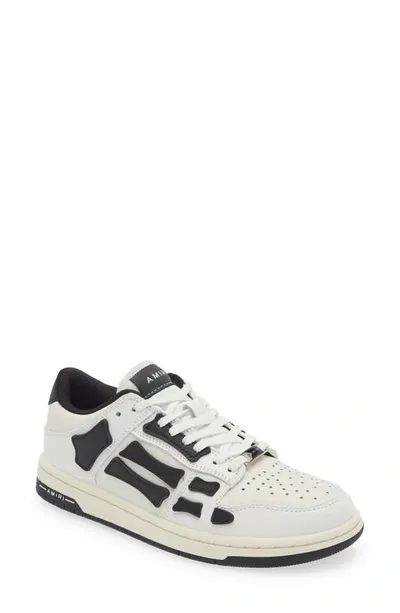 Amiri Skeleton Low Top Sneaker In White,black