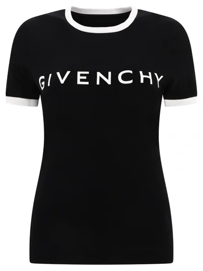 Givenchy Ringer T-shirt In Black White