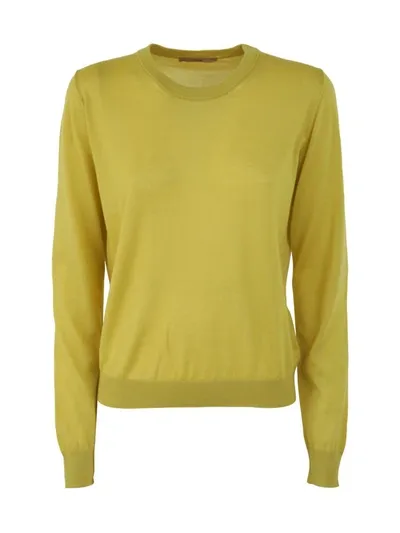 Nuur Round-neck Knit Jumper In Green