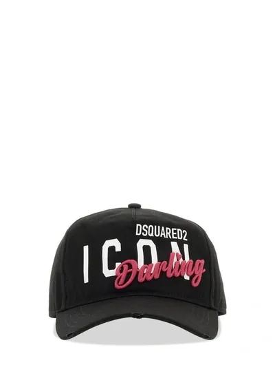 Dsquared2 Baseball Hat In Black