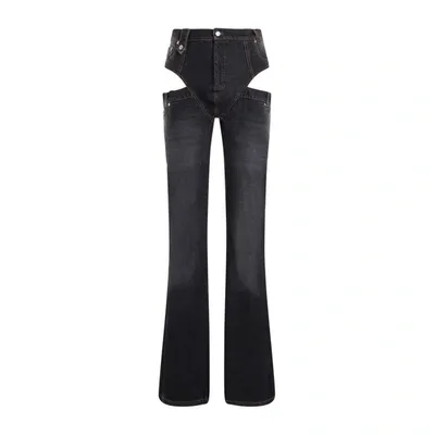 Egonlab Pantaslip Jeans In Black Stonewash