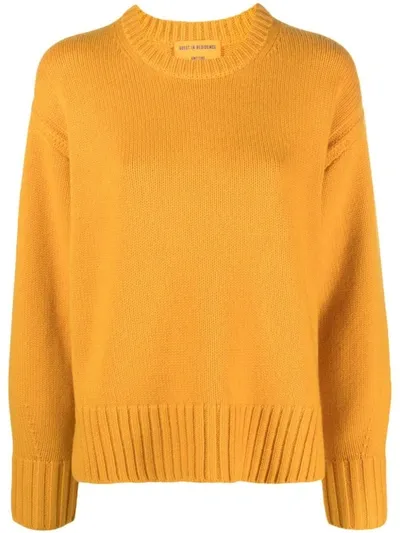 Guest In Residence Yellow Cozy Sweater In Honey