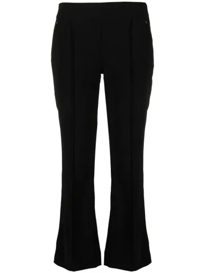 Rodebjer Jeju Flared Cropped Trousers In 9999 Black