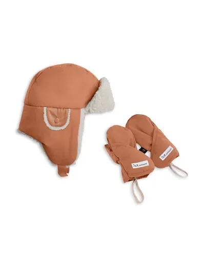 7am Enfant Unisex The Chapka Hat & Benji Mittens Set - Little Kid In Spice