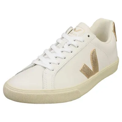 Pre-owned Veja Esplar Logo Damen White Platine Sneaker Beilaufig - 40.5 Eu