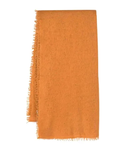 Mouleta Cashmere Scarf In Orange