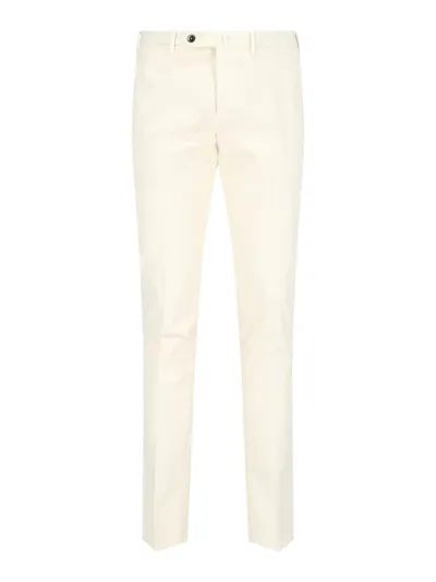 Pt Torino Slim Pants In White