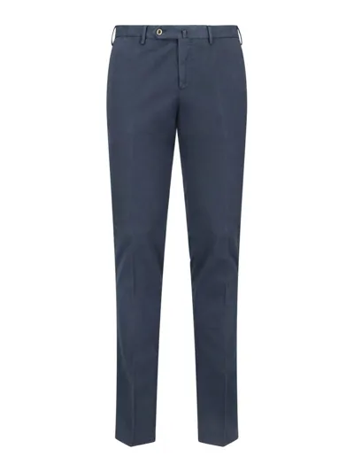 Pt Torino Slim Pants In Blue