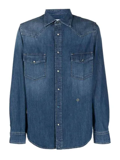 Jacob Cohen Denim Shirt In Blue