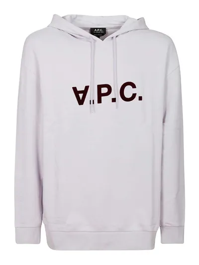 Apc Hoodie Milo In Púrpura Claro