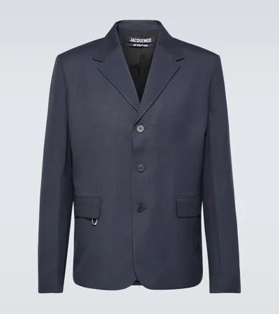 Jacquemus La Veste Cabri Blazer In Blue