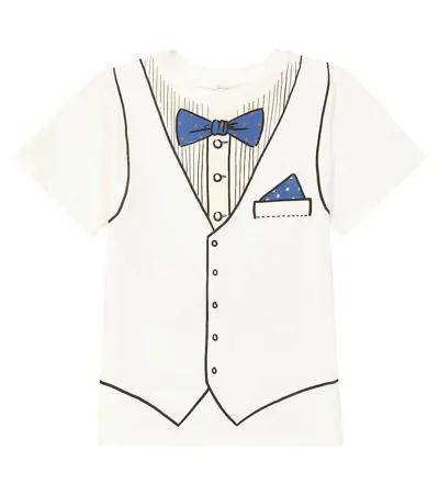 Stella Mccartney Kids' Printed Cotton Jersey T-shirt In White