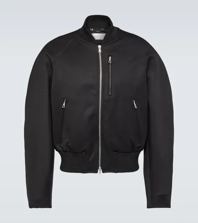 Dries Van Noten Black Zip Bomber Jacket In 900 Black