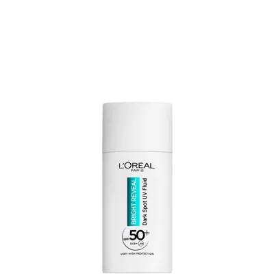 L'oréal Paris Bright Reveal Dark Spot Uv Fluid Spf 50+ With Niacinamide 50ml In White