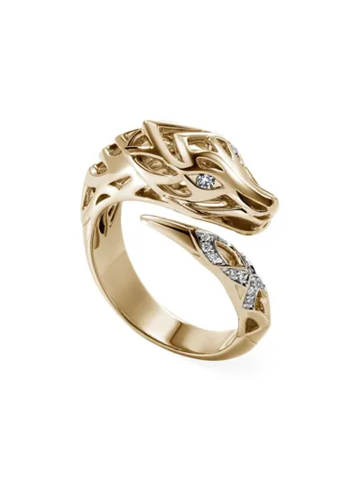 John Hardy Women's Naga 14k Yellow Gold & 0.10 Tcw Diamond Ring