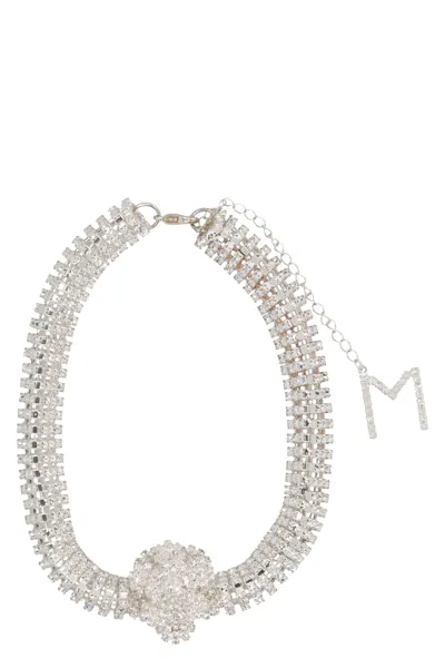 Magda Butrym Crystals Choker In Silver