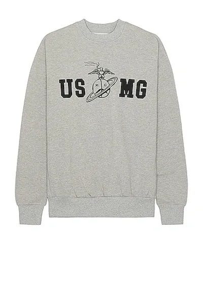 Mister Green Usmg Mock Crewneck In Heather