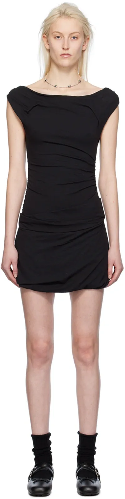 Open Yy Ssense Exclusive Black Minidress