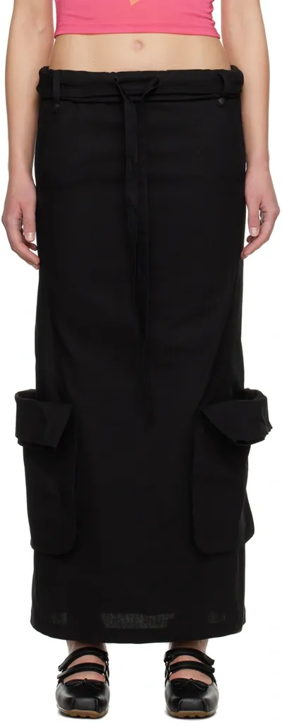 Open Yy Ssense Exclusive Black Maxi Skirt