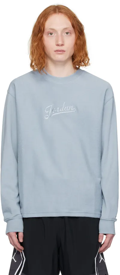 Nike Blue Mvp Statement Sweatshirt In Blue Grey