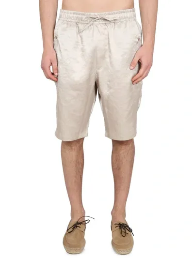 Needles Off-white Cowboy Shorts In Beige