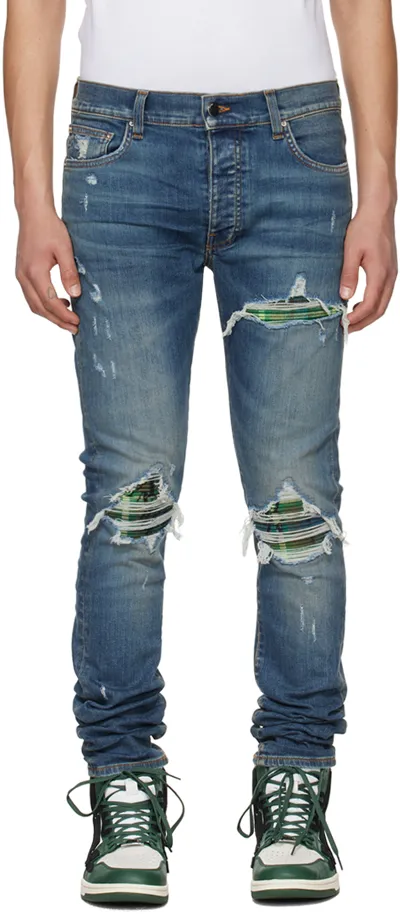 Amiri Blue Distressed Jeans