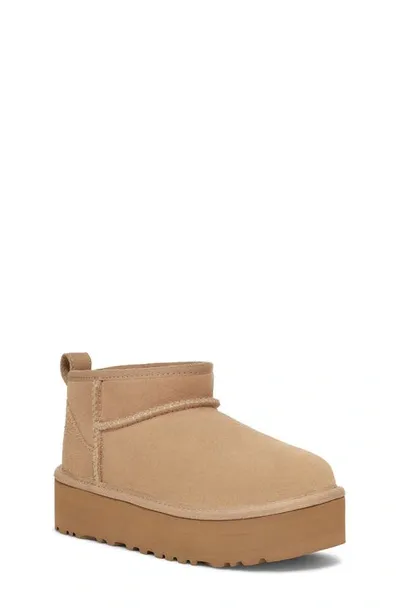 Ugg Kids' Girls  Ultra Mini Platform In Dune