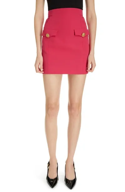 Balmain Mini Skirt In Pink