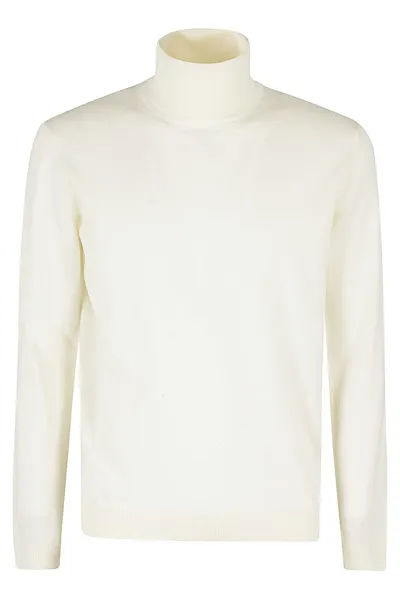 Roberto Collina Roll Neck Long In Beige