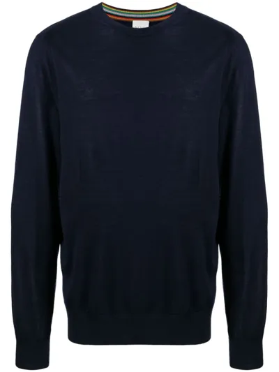 Paul Smith Cotton Sweater In Blue