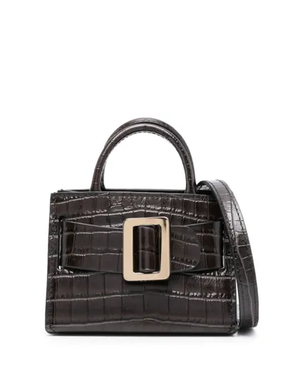 Boyy Bobby Charm Leather Mini Bag In Black