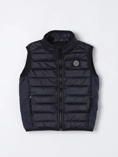 Stone Island Junior Waistcoat  Kids Color Navy