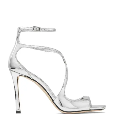 Jimmy Choo Azia 95 Sandals In Silver