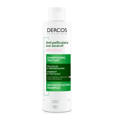 Vichy Dercos Anti-dandruff Shampoo For Sensitive Scalps 200ml In White