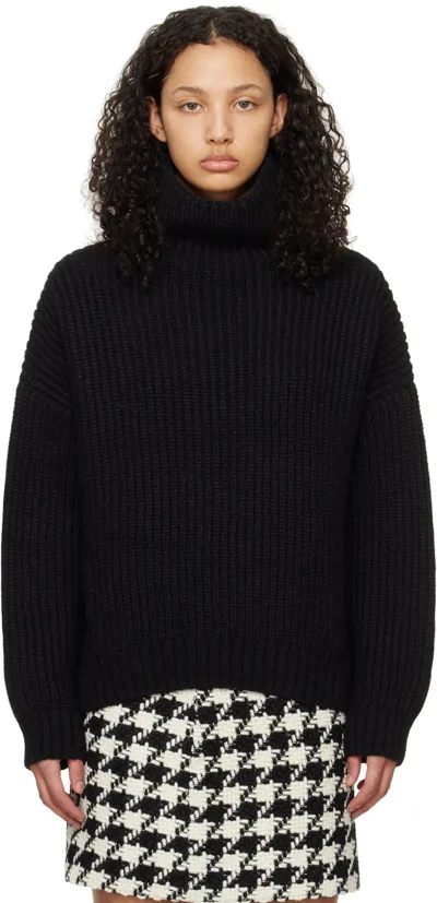 Anine Bing Black Sydney Turtleneck