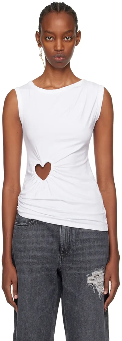 Ambush Cut Out Hearts T-shirts In White