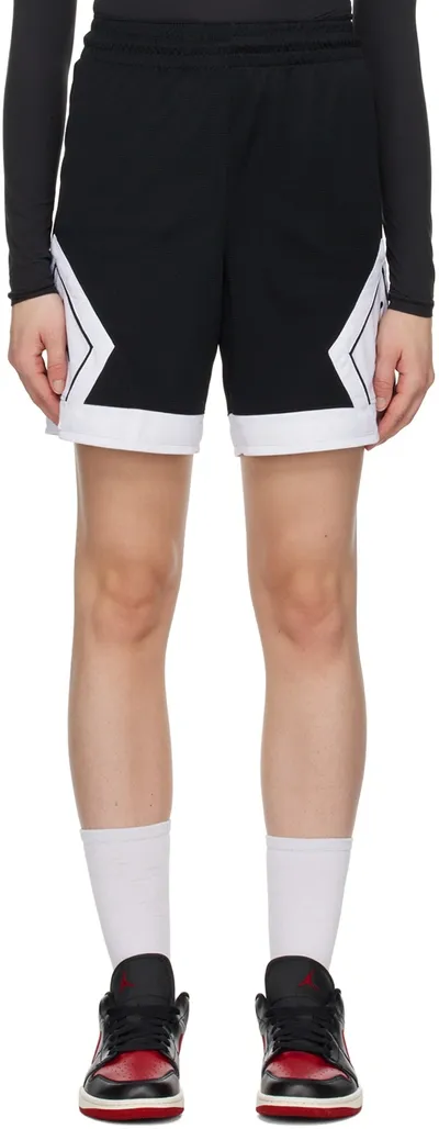 Nike Black Diamond Shorts In Black/white