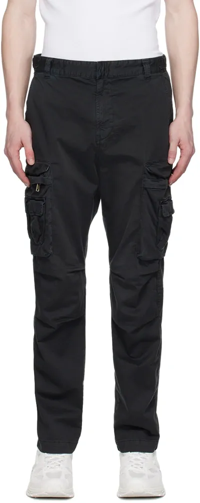 Diesel Black P-argym-new-a Cargo Pants In Xx Black