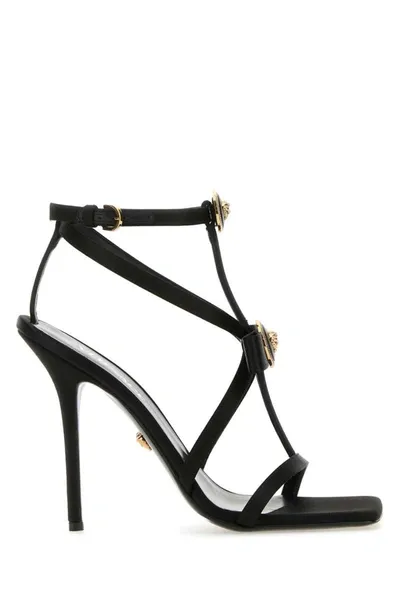 Versace Sandals In Black