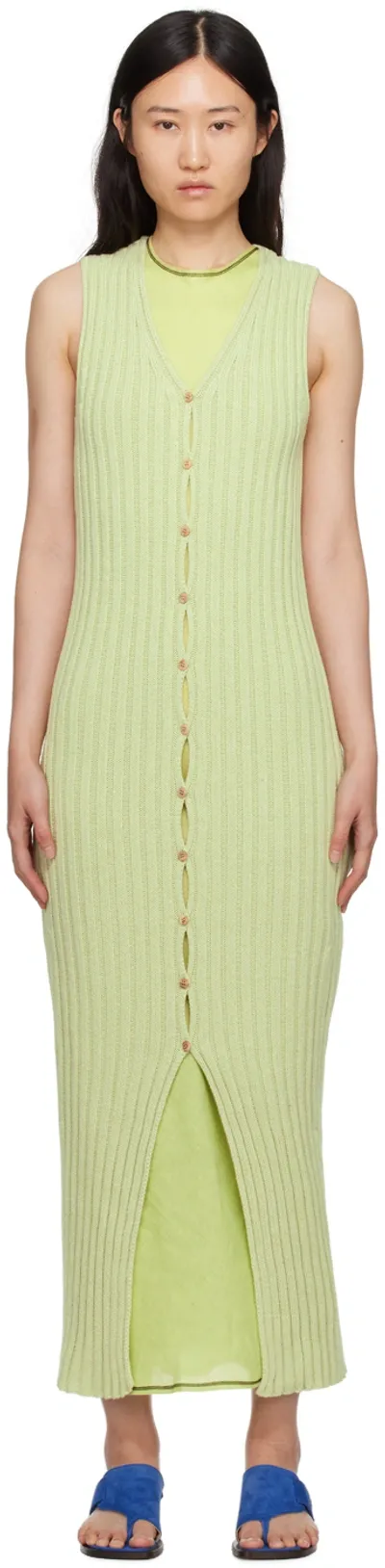 Baserange Green Loulou Maxi Dress