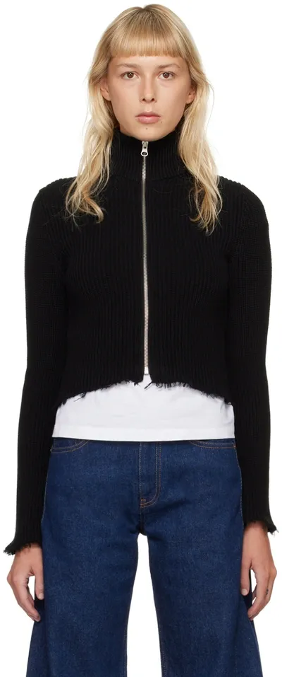 Mm6 Maison Margiela Black Camionneur Sweater